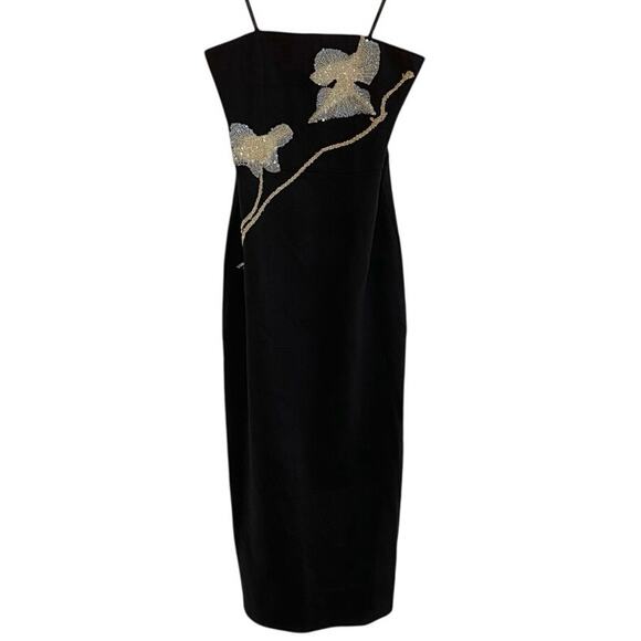 Staud Brooke Midi Dress In Botanical Gardens Medium NWT - Picture 2 of 7
